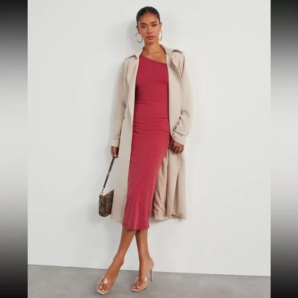 VICI Regina Cutout One Shoulder Knit Midi Dress XS - Picture 4 of 6